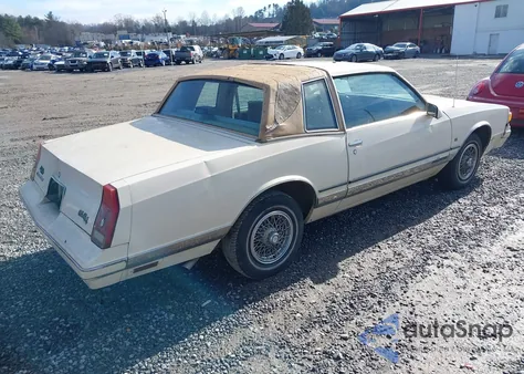 1986 Chevrolet Monte Carlo from USA, damaged, VIN 1G1GZ3780GR200036